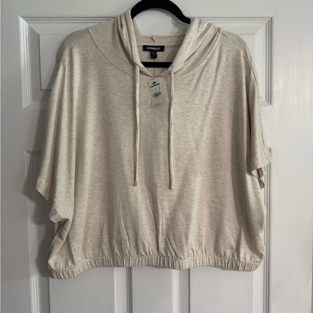 Express Soft Short Sleeve Hooded Sweatshirt